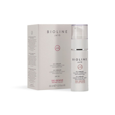 CC крем SPF 30 с пептидами De-Sense Instant Relief Colour Corrector CC Cream SPF 30