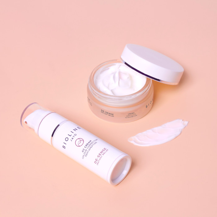 CC крем SPF 30 с пептидами De-Sense Instant Relief Colour Corrector CC Cream SPF 30