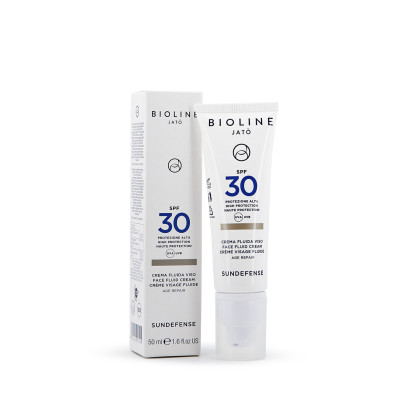 Флюид для лица с кремовой текстурой SPF 30 Sundefense High Protection Face Fluid Cream SPF 30