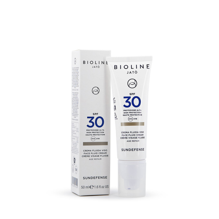 Флюид для лица с кремовой текстурой SPF 30 Sundefense High Protection Face Fluid Cream SPF 30