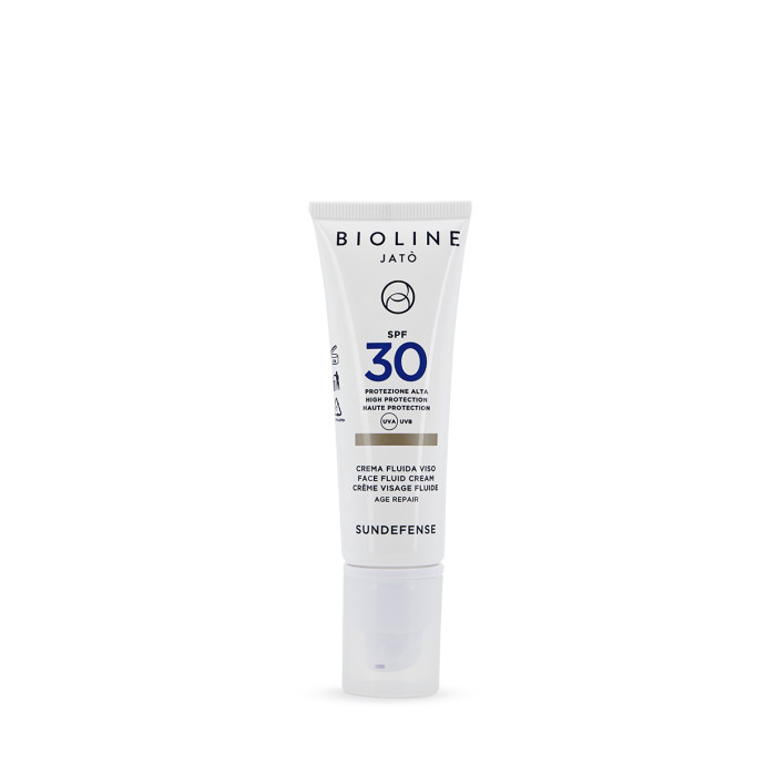 Флюид для лица с кремовой текстурой SPF 30 Sundefense High Protection Face Fluid Cream SPF 30