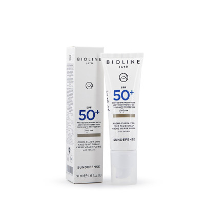 Флюид для лица с кремовой текстурой SPF 50+ Sundefense Very High Protection Face Fluid Cream SPF 50+